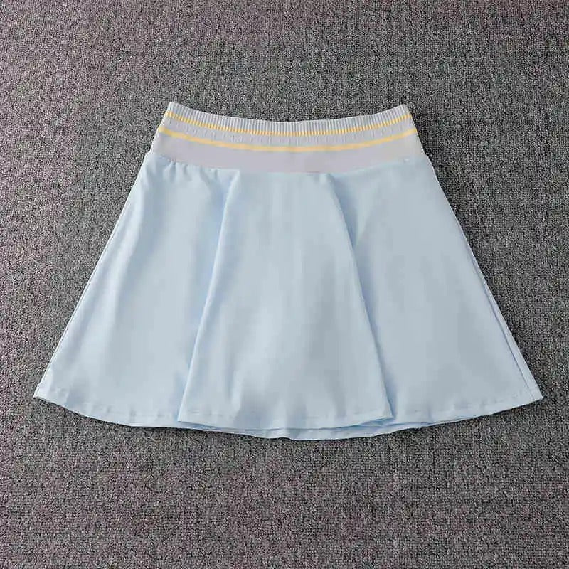 Tennis skirt for women professional fitness sport running shorts; quick-drying yoga outfit for badminton outfit summer