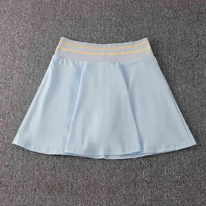 Tennis skirt for women professional fitness sport running shorts; quick-drying yoga outfit for badminton outfit summer