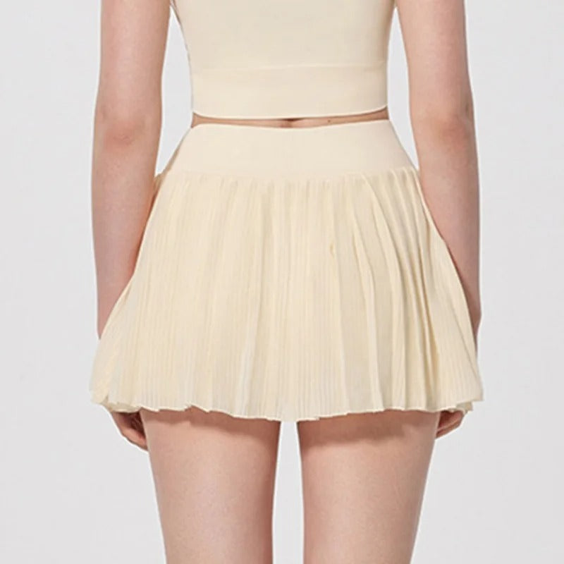 Sports Skirt Outdoor Golf Tennis Skirts Women Gym Workout Fitness Shorts High Waist Running Dancing Skort