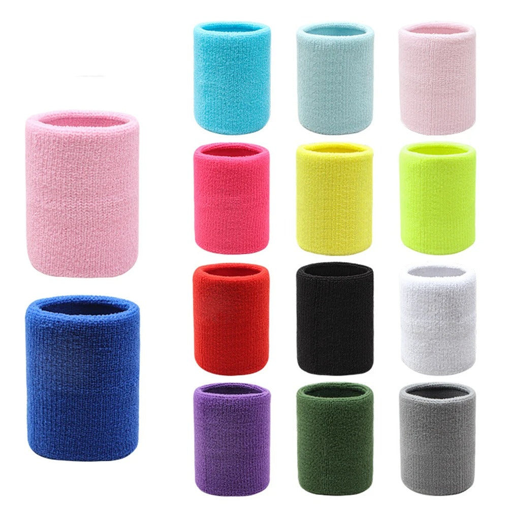 High quality cotton elastic thick wristband, for gymnastics grip exercise, is a basketball and tennis wrist guard [two pieces]