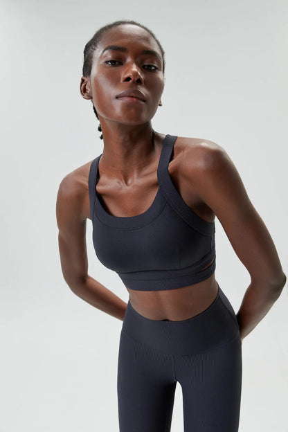 Women Sports Bra Adjustable Gym Push Up Bra Back Closure High Impact Workout Sport Top For Yoga Brassiere Sportswear