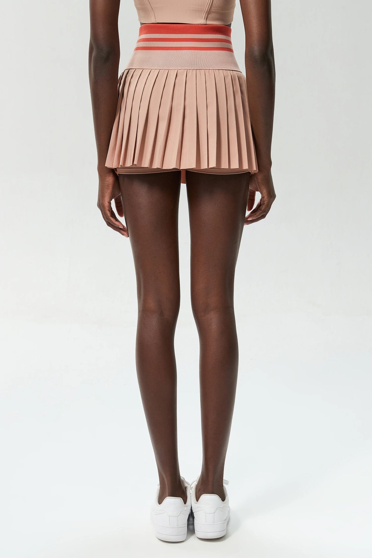 Women High Waist Double Layer Pleated Skirt Sports Golf Tennis Skirts Pockets Gym Fitness Running Yoga Athletic Workout Skort