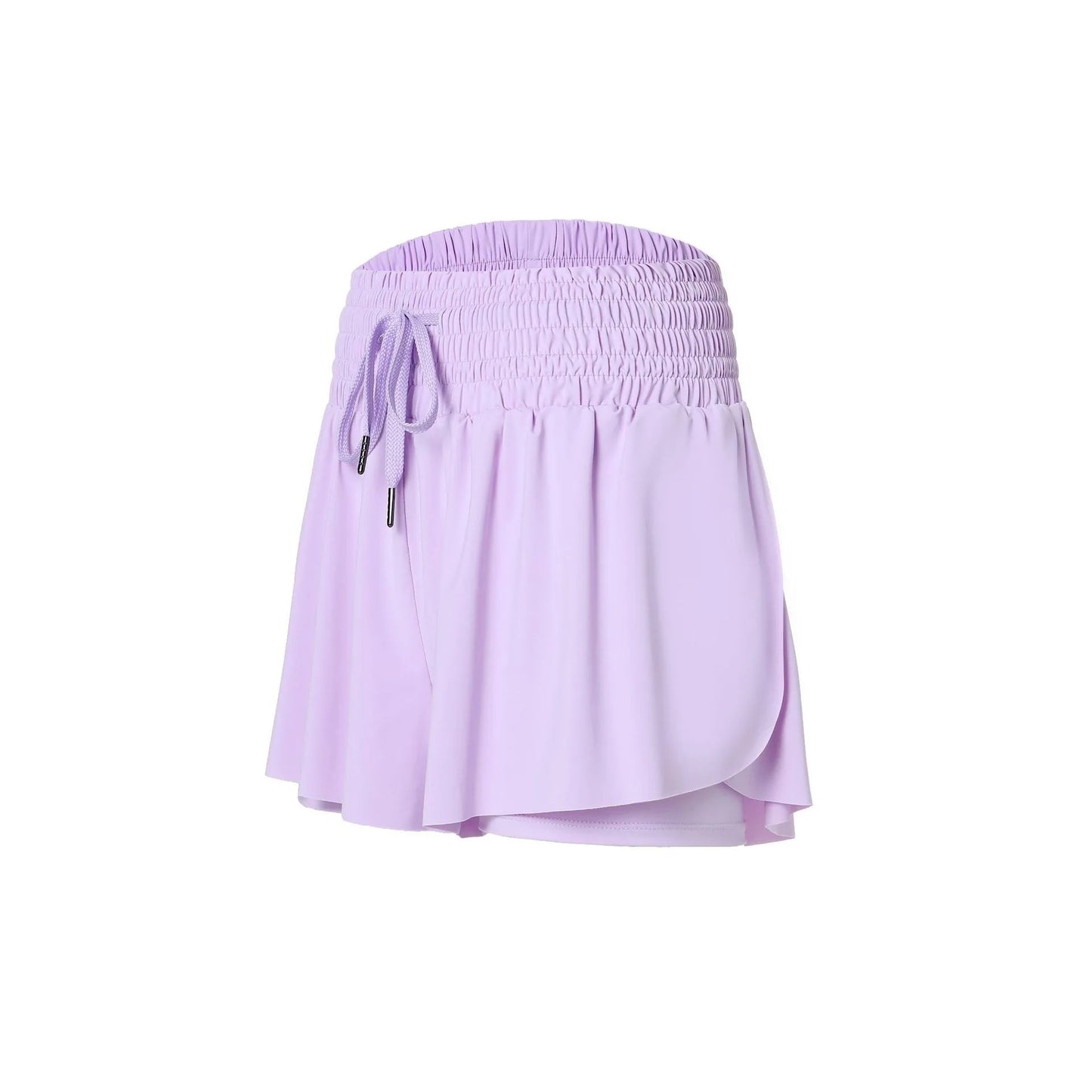 High Waist Flowy Athletic Shorts Women Quick-dry Tennis Skirt Breathable Outdoor Culottes Running Fitness Badminton Cheer Short