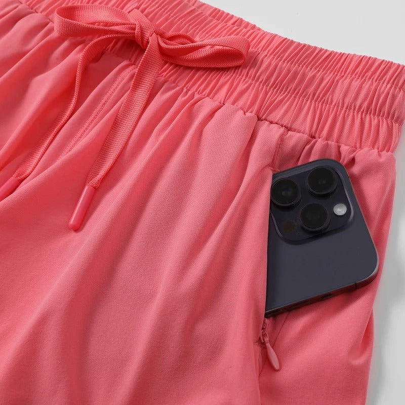 Loose Running Shorts Women Anti-light Sport Workout Shorts With Inner Mesh Fitness Pants Summer Quick-dry Outdoor Activities