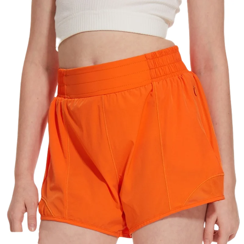 New Girls Athletic Shorts Quick Dry Running Shorts For Kids Teen Girl Active Sports Short Pants With Zip Pocket Liner Summer