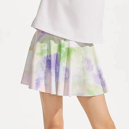 Girls Athletic Skirts With Shorts Print Pleated Tennis Skirt Dance Running Comfy Skort Lounge Cute Clothes Casual Summer Kids