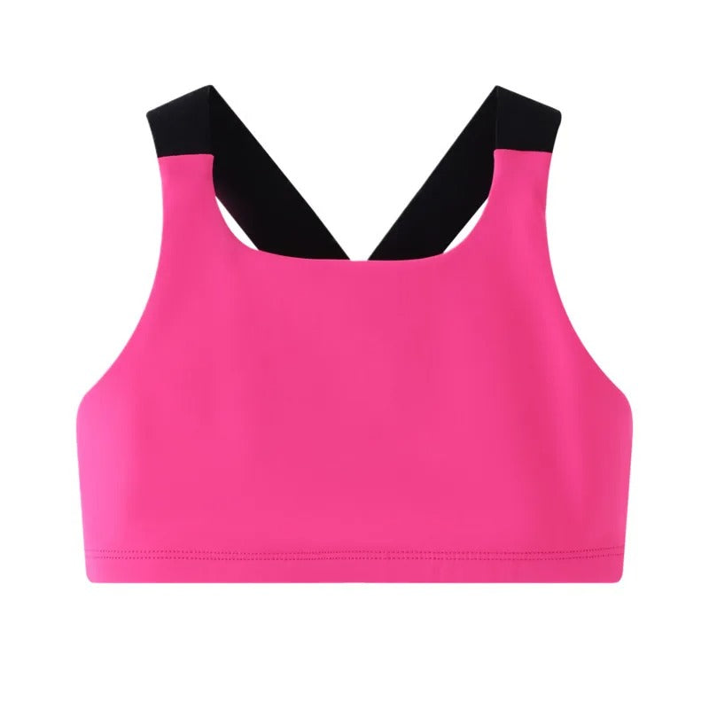 Girls Dance Tank Top Racerback Crop Top Children Gym Tops Sleeveless Yoga Vests Dance Outfit Ballet & Fitness Athletic Clothing