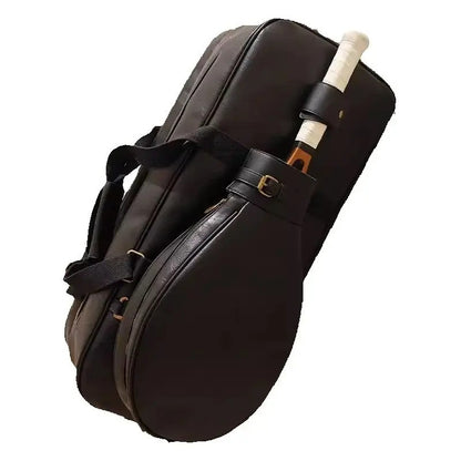 Multifunctional Tennis Bag Vintage Unisex Badminton Bag Separate Shoe Compartment Racket Insulation