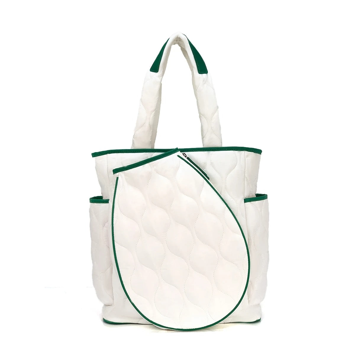 High quality women Large Capacity Zipper Tennis Racket Sling Sport Quilted Puffer Pickleball Bag Large Capacity Duffel Bag