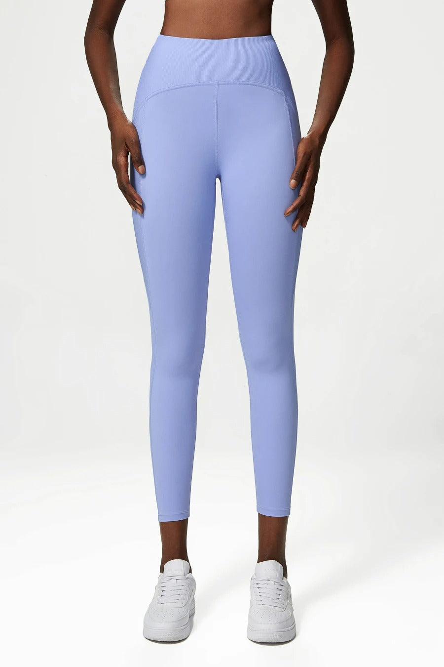 Rib Sporty Leggings High Waist Yoga Leggins Fitness Pants Activewear Butt Lifting Tights Tummy Control Workout  Gym Clothing