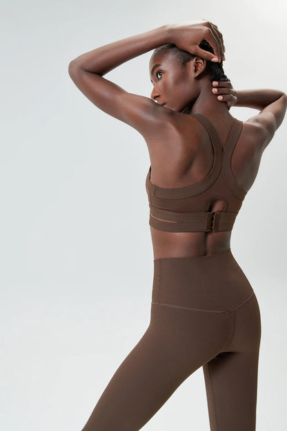 Women Sports Bra Adjustable Gym Push Up Bra Back Closure High Impact Workout Sport Top For Yoga Brassiere Sportswear