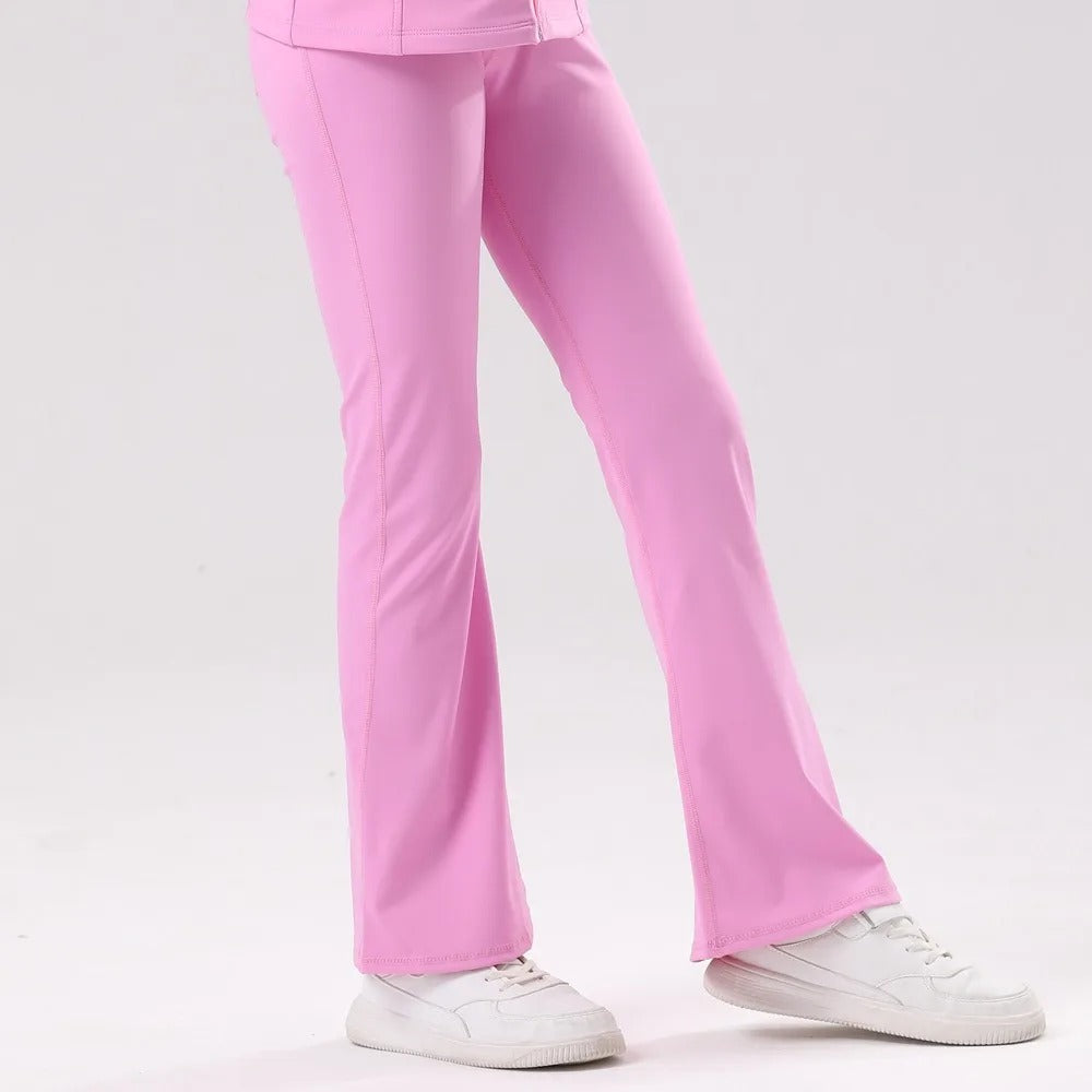 Girls Flare Leggings Children Dance Yoga Bell Bottom Pants Soft Stretchy Kids Casual Trousers Outdoor Sports Training Tights