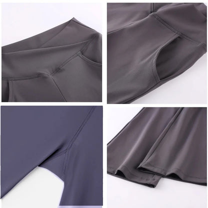 Kids Black Flare Leggings Girls Wide Leg Belle Dance Bell Bottoms V Cross High Waist Gym Athletic Workout Long Yoga Pants 10-12Y