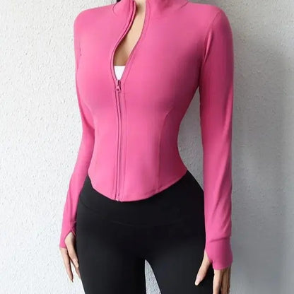 Fashionable new sportswear, comfortable and slim fit, breathable running and fitness jacket