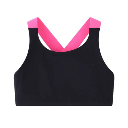 Girls Dance Tank Top Racerback Crop Top Children Gym Tops Sleeveless Yoga Vests Dance Outfit Ballet & Fitness Athletic Clothing