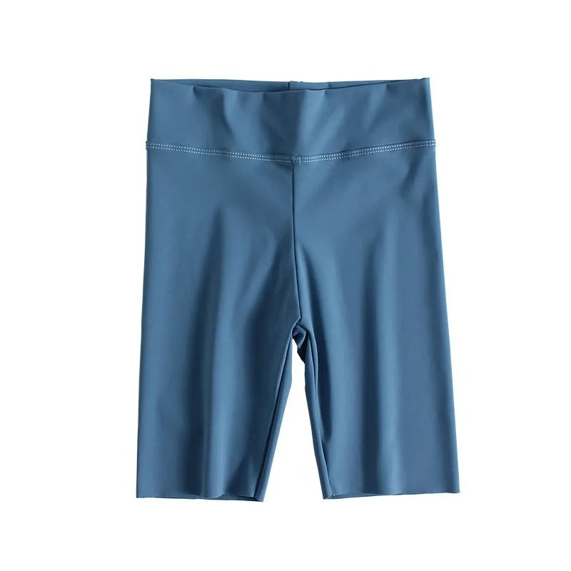 Youth Girls Shorts Summer Children Knee Length Sports Trousers Elastic Baby Leggings Bottoms Kids Yoga Pants Bike Short For Girl