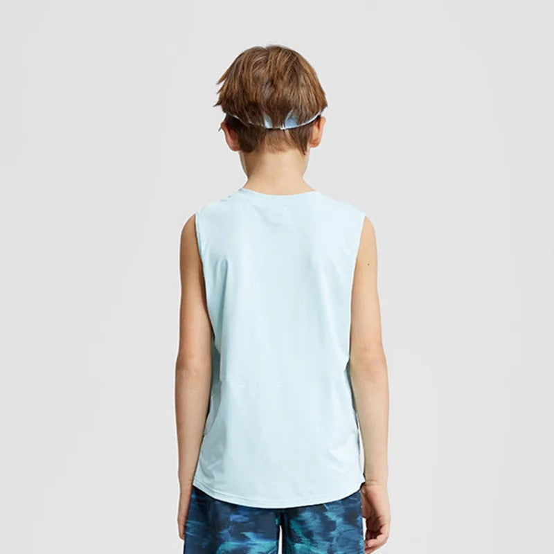 Boys Training Tank Top Quick-dry Children T-shirt Gym Sports Vest Kids Running Workout Fitness Shirt for Yoga Basketball