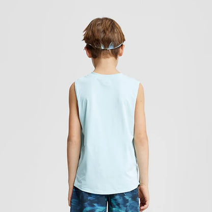 Boys Training Tank Top Quick-dry Children T-shirt Gym Sports Vest Kids Running Workout Fitness Shirt for Yoga Basketball