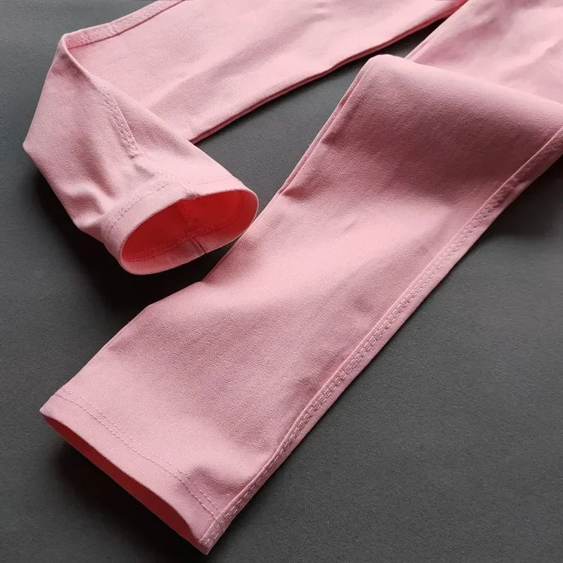 Kids Pants Girls Leggings Slim Elastic Pencil Trousers Spring Autumn Candy Color Casual Girls Solid Leggings Children Clothing