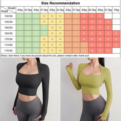Women Shirt Long Sleeve Crop Top Lady Sports Gym Blouse Fitness T-Shirt Workout Sportswear Autumn Winter Clothes