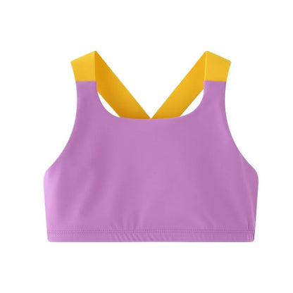 Girls Dance Tank Top Racerback Crop Top Children Gym Tops Sleeveless Yoga Vests Dance Outfit Ballet & Fitness Athletic Clothing