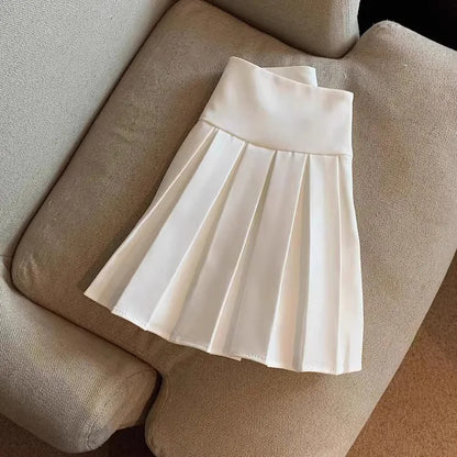 Toddler Girls Fashion Skirt Short Pleated A-Line Skirt for Kids Girl Cute School Uniform Skirts Breathable Cotton Summer
