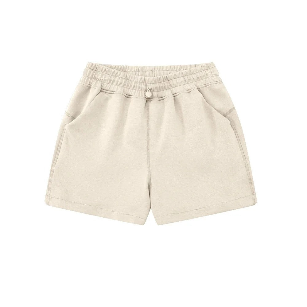 Women Cotton Yoga Shorts Soft Comfy Gym Shorts Casual Summer Cycling Sports Short Pants High Waist Running Clothes With Pockets