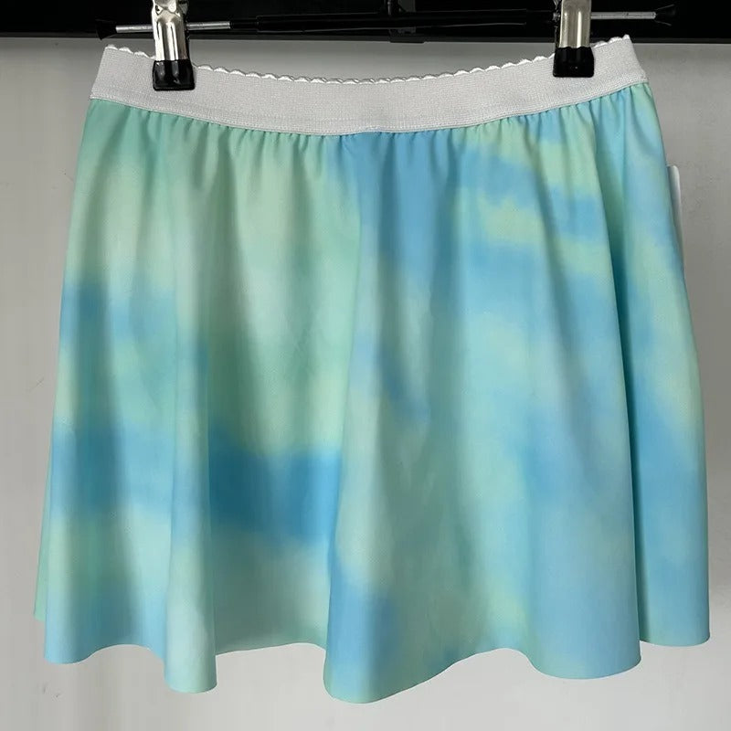 Girls Athletic Skirts With Shorts Print Pleated Tennis Skirt Dance Running Comfy Skort Lounge Cute Clothes Casual Summer Kids