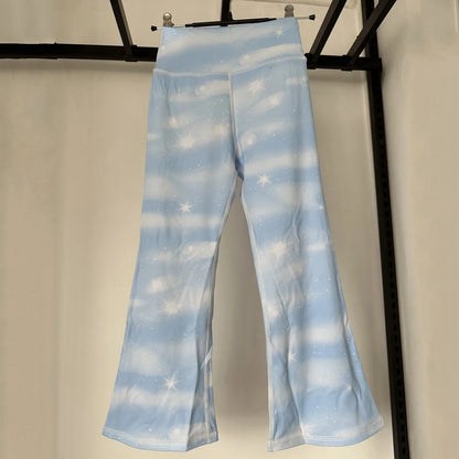 Girls Flare Leggings Children Dance Yoga Bell Bottom Pants Soft Stretchy Kids Casual Trousers Outdoor Sports Training Tights