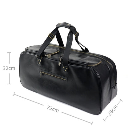 Unisex Portable Tennis Racket Bag Brick-red PU Squash Badminton Tennis Bag Tenis Racquets Handbag Men Women Tennis Court Bag