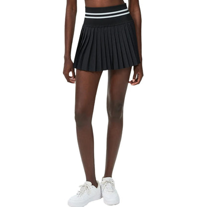 Women High Waist Double Layer Pleated Skirt Sports Golf Tennis Skirts Pockets Gym Fitness Running Yoga Athletic Workout Skort