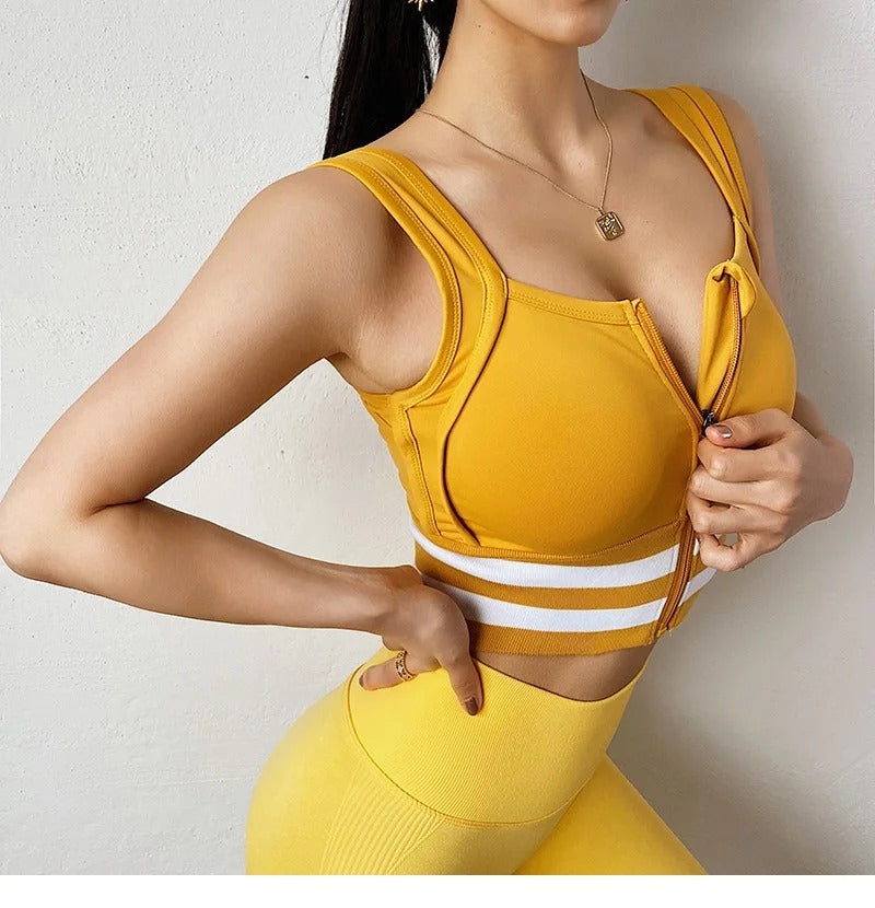 Sports Bra Women Underwear Push Up Yoga Crop Top Bras Solid Athletic Vest Gym Fitness Shirt Sportswear