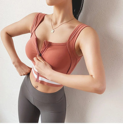 Sports Bra Women Underwear Push Up Yoga Crop Top Bras Solid Athletic Vest Gym Fitness Shirt Sportswear