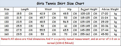 Pleated Skirts Girls Lightweight Tennis Skirt Kids Breathable Golf Skort Athletic Dance Running School Sport Skirts with Shorts