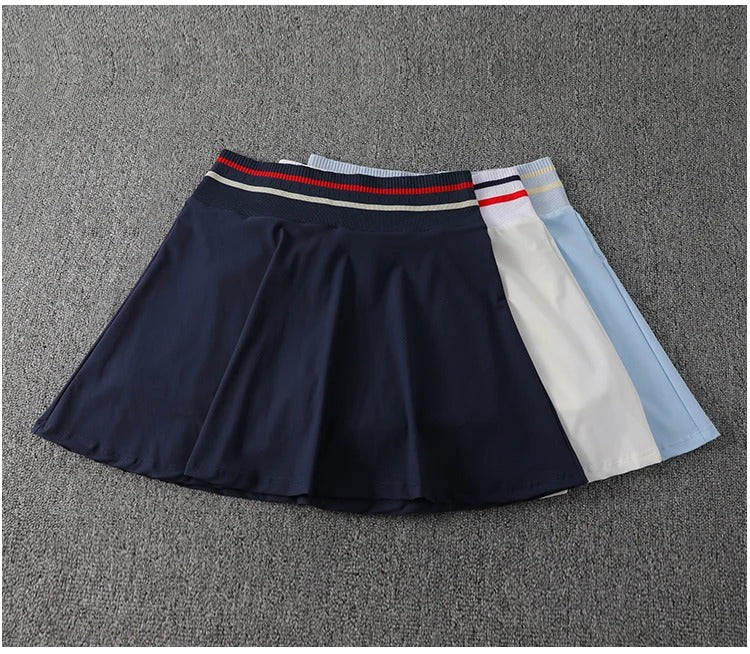 Tennis skirt for women professional fitness sport running shorts; quick-drying yoga outfit for badminton outfit summer