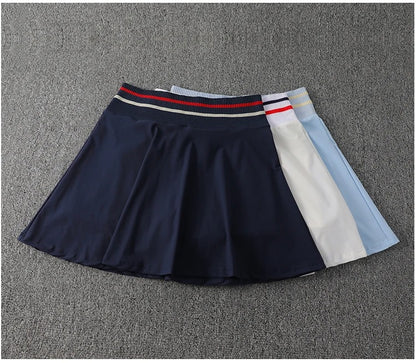 Tennis skirt for women professional fitness sport running shorts; quick-drying yoga outfit for badminton outfit summer