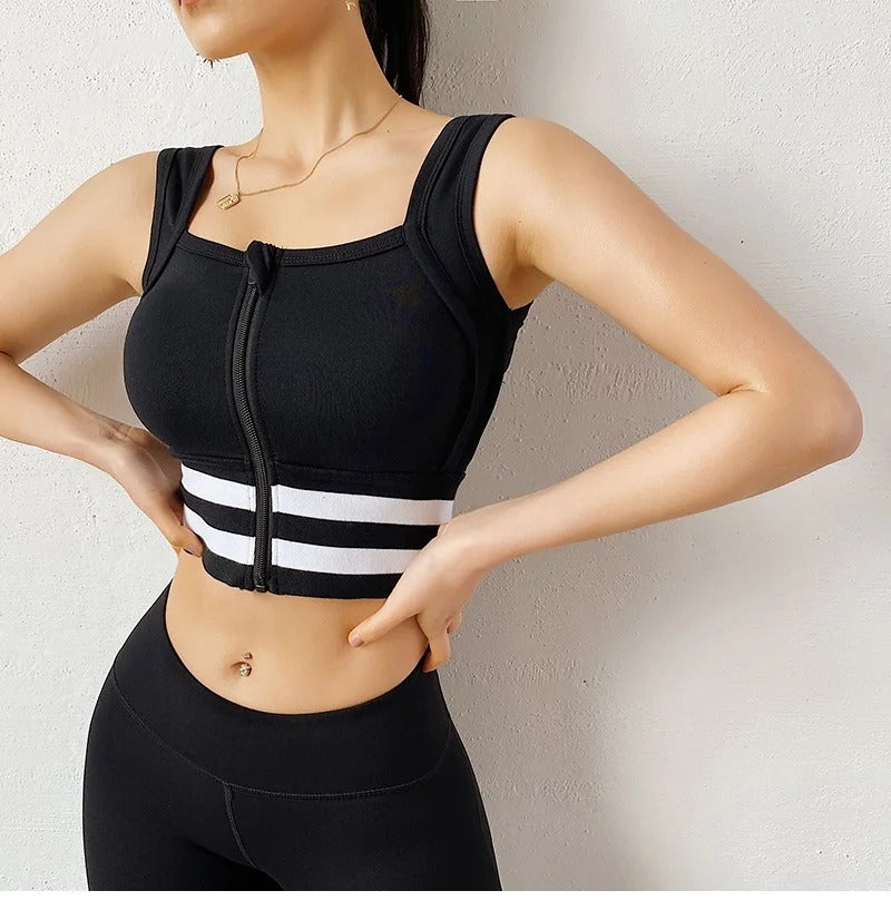 Sports Bra Women Underwear Push Up Yoga Crop Top Bras Solid Athletic Vest Gym Fitness Shirt Sportswear
