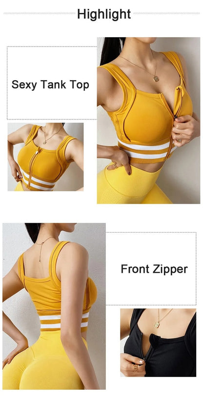 Sports Bra Women Underwear Push Up Yoga Crop Top Bras Solid Athletic Vest Gym Fitness Shirt Sportswear