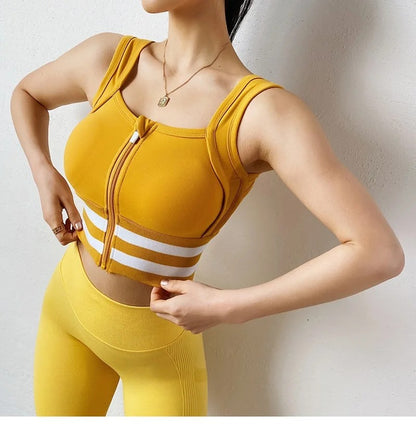 Sports Bra Women Underwear Push Up Yoga Crop Top Bras Solid Athletic Vest Gym Fitness Shirt Sportswear
