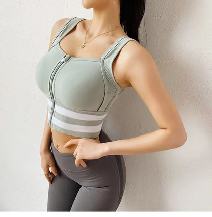 Sports Bra Women Underwear Push Up Yoga Crop Top Bras Solid Athletic Vest Gym Fitness Shirt Sportswear