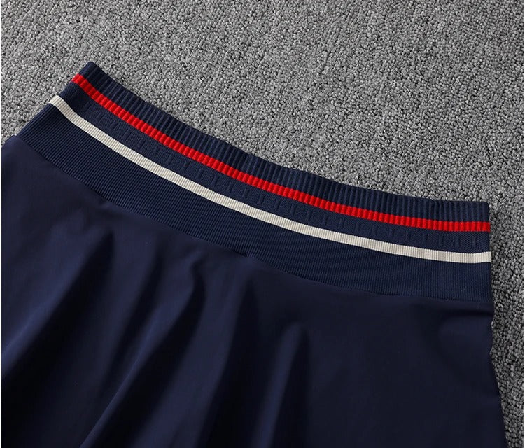 Tennis skirt for women professional fitness sport running shorts; quick-drying yoga outfit for badminton outfit summer