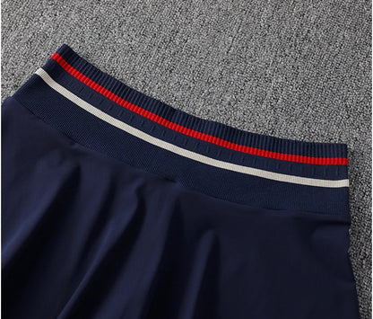 Tennis skirt for women professional fitness sport running shorts; quick-drying yoga outfit for badminton outfit summer