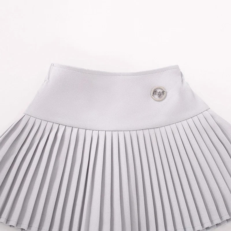 Summer Kids Tennis Skirt Trendy Girls' Ruffled Pleated Skirt Cute Baby Girl Aesthetic Outfit Children Casual School Style Skort