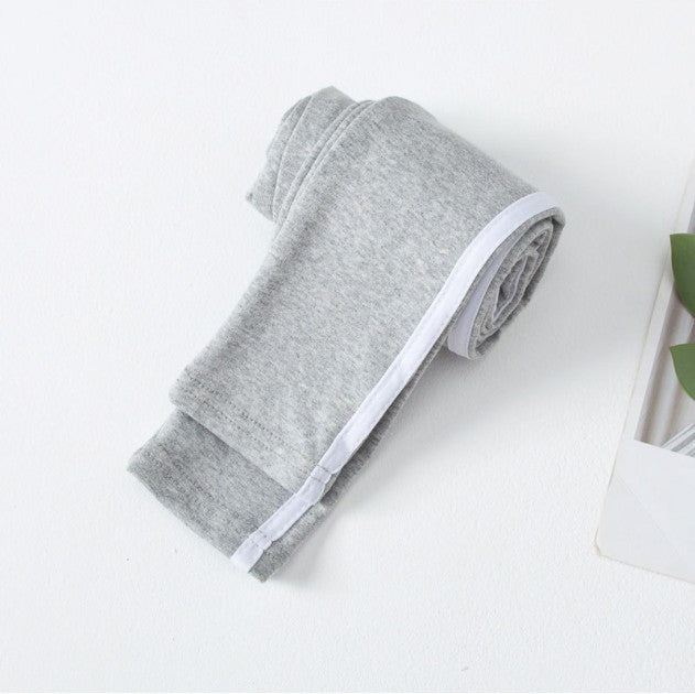 Side Stripe Sports Pant Girl Spring Autumn Pure Color Skinny Leggings for Girls Sweatpants Kids Clothes Outwear Stretch Trousers