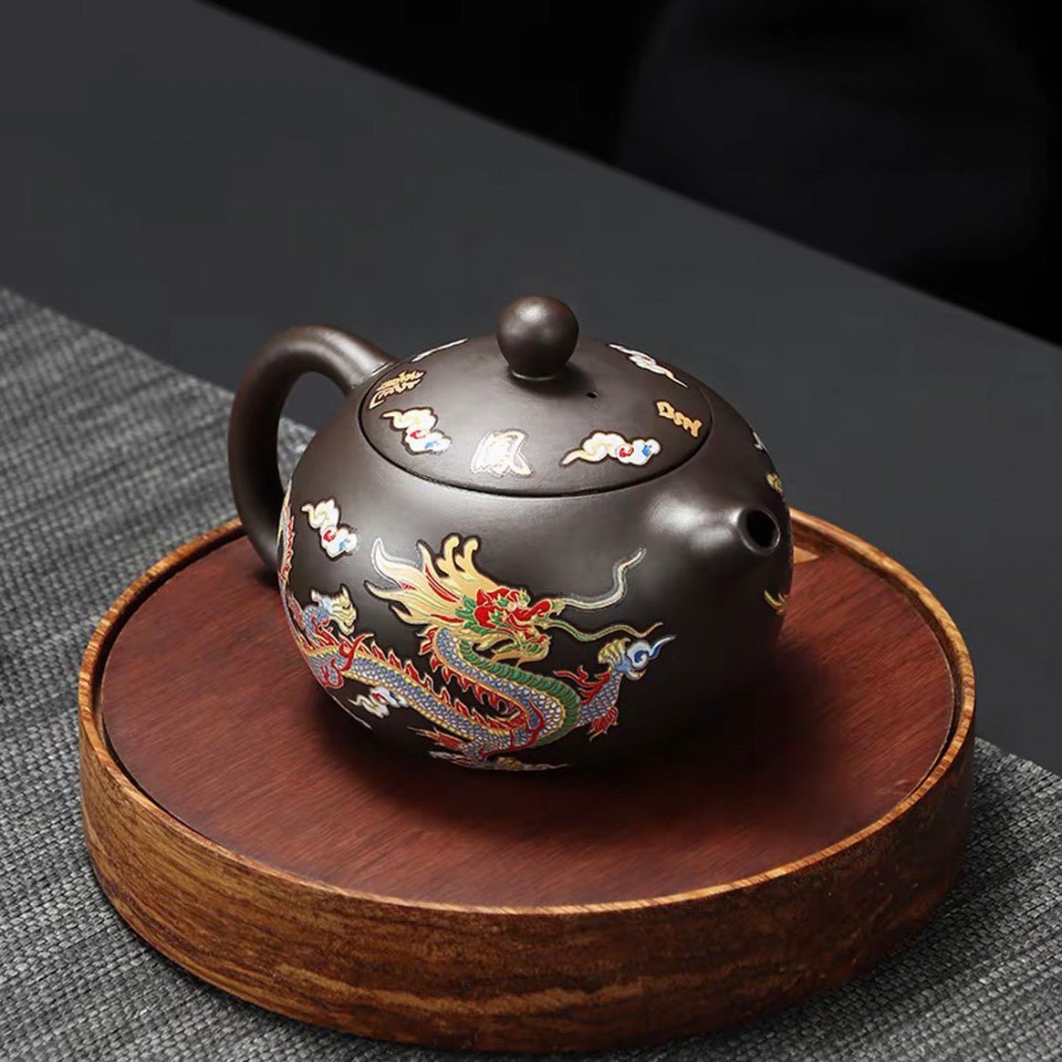 Handcrafted Yixing Purple Clay Teapot