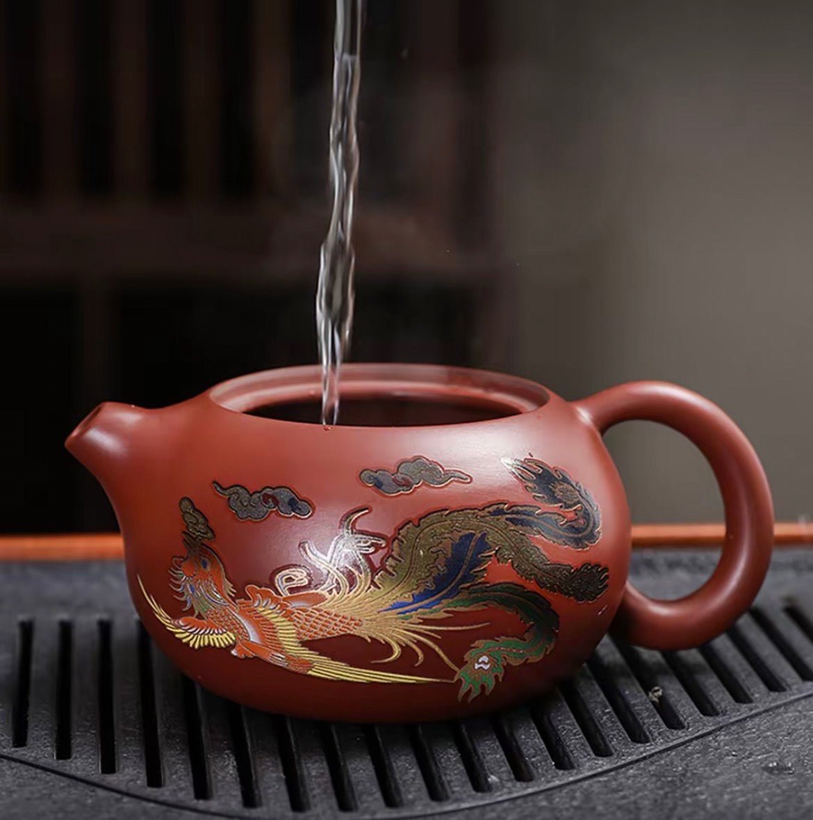Handcrafted Yixing Purple Clay Teapot