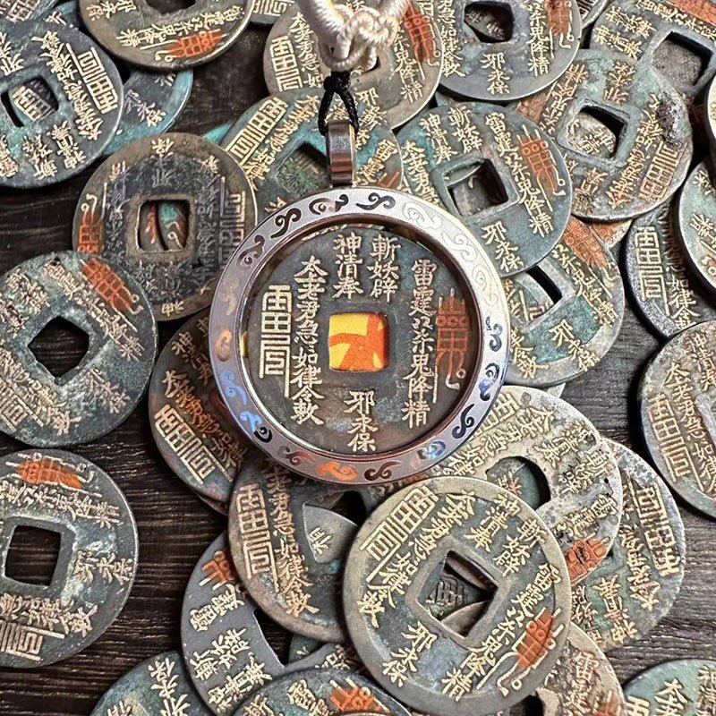 Shangui Fortune Coin · Hand-Carved Ancient Talisman