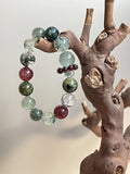 “Wild Plum” – Natural Green Crystal Bracelet | Nature’s Gentle Energy
