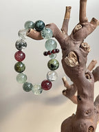 “Wild Plum” – Natural Green Crystal Bracelet | Nature’s Gentle Energy